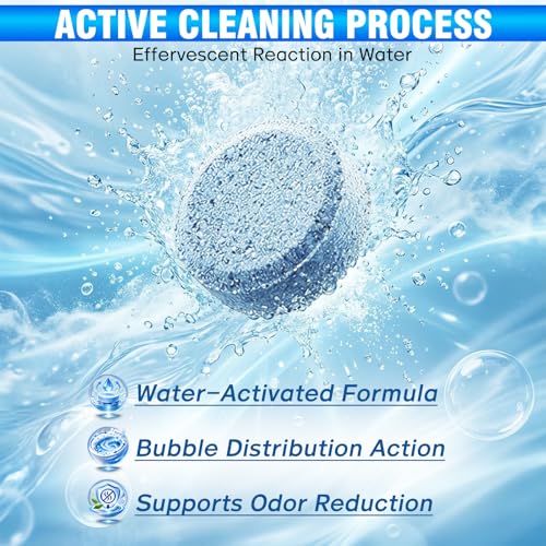 Auensten Toilet Bowl Cleaner Tablets - 24 Pack Deep Cleaning Descaler