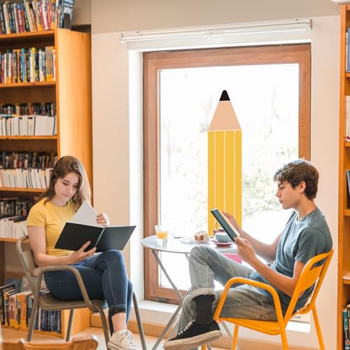 Whaline Extra Large Pencil Window Clings - Back to School Decor