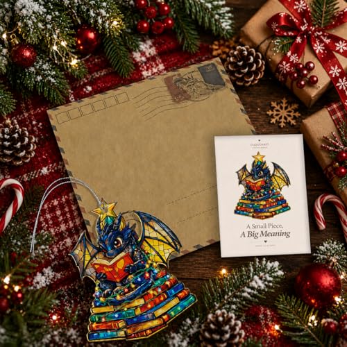 Book Lover Christmas Ornament 2026 – Holiday Keepsake Gift for Readers