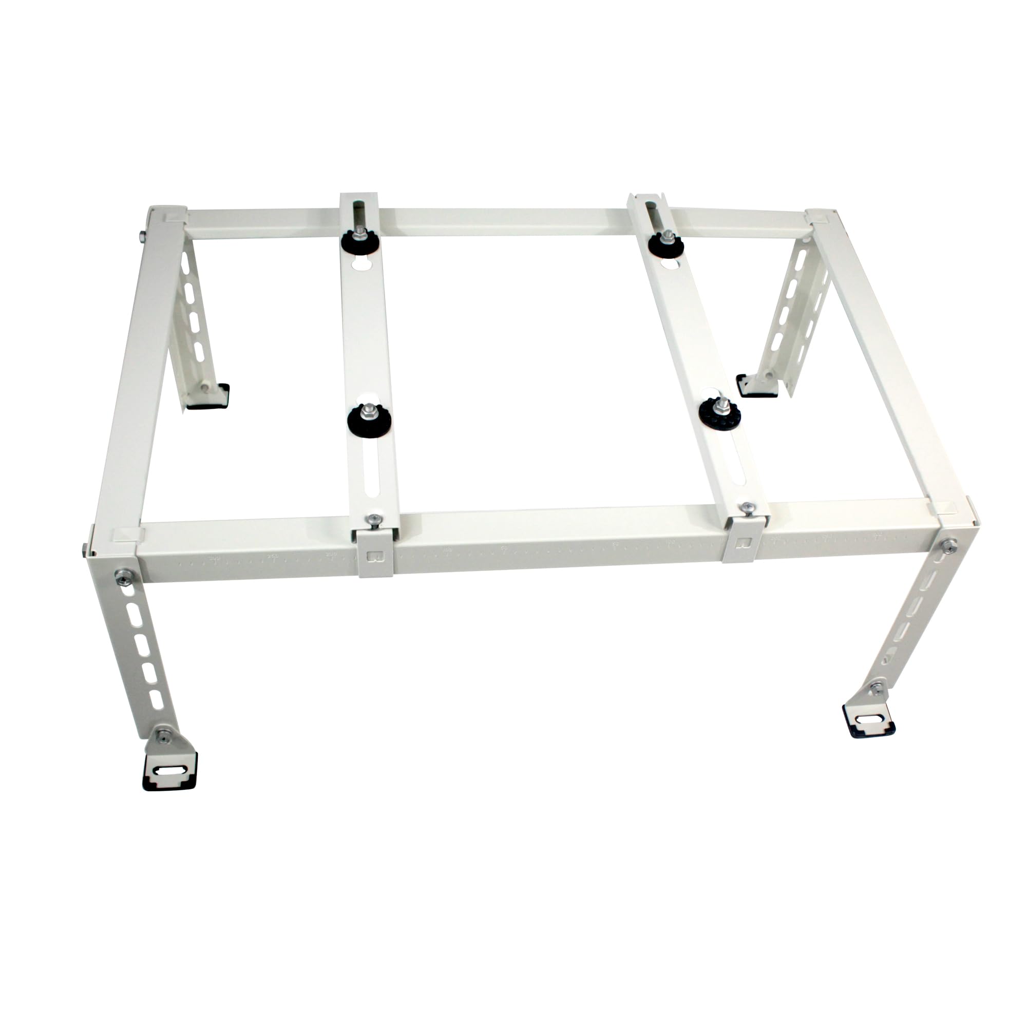 Mini Split Stand Ground Mounting Bracket Pad for 9,000-24,000BTU AC/Heating System/Ductless Air Conditioner,Anti-Vibration Heavy-Duty Vibration Absorber Condenser Adjustable Base 400LBS Load Capacity