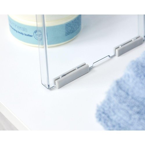 iDesign Recycled Plastic Deep Laundry Room Organization Detergent Riser – 5.6” x 4.3” x 2.3”, Clear Bin