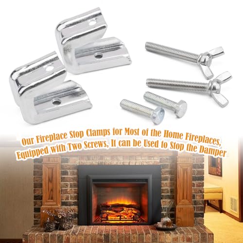 Stainless Steel Fireplace Damper Clamp for Gas Log Sets