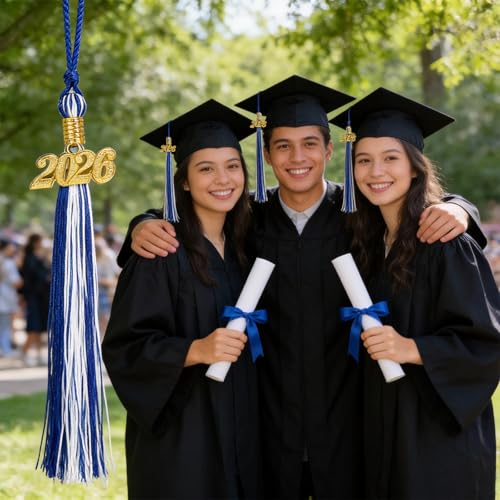 2026 Graduation Tassel with Gold Charm – Rayon Fabric for Cap