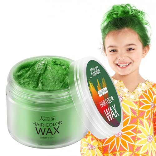 Magic Master Keratin Temporary Hair Color Wax Emerald Green 3.4 Fl Oz