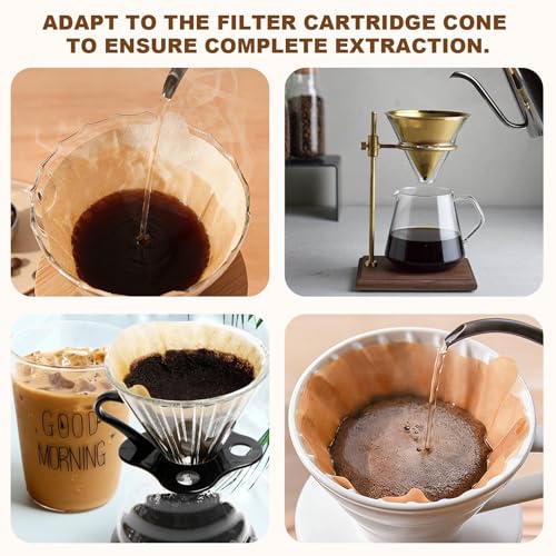 Ninsula #2 Cone Coffee Filters - 210 Count Unbleached for 1-4 Cups
