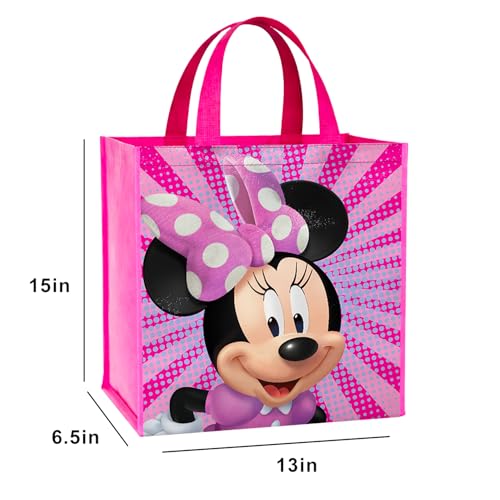 Disney Minnie Mouse Reusable Tote Bag - 15" Double-Sided Grocery Bag