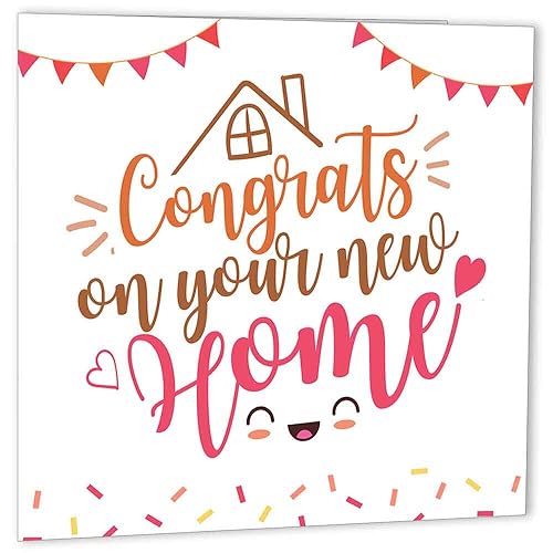 New Home Congratulations Card - Housewarming Greeting by Purple Fox