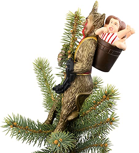 Creepy Krampus Christmas Tree Topper - 10 Inch Halloween Holiday Decor