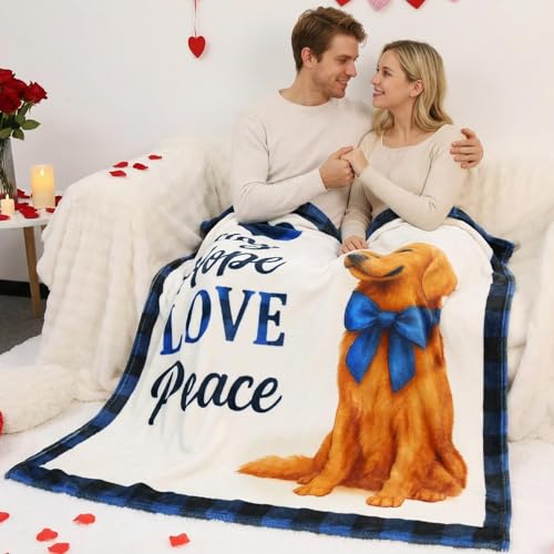Pink Heart Fleece Throw Blanket – Soft Flannel Couch & Bed Cover, 50x60 Inches