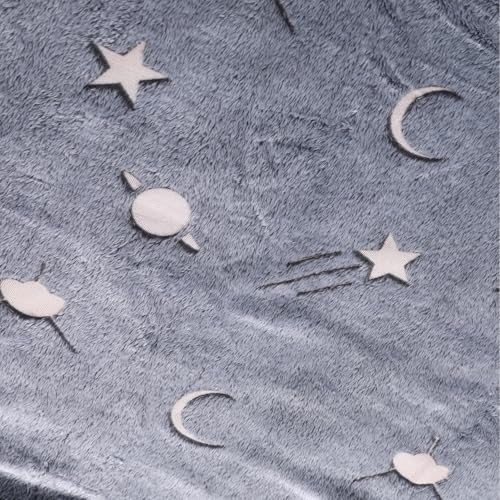 Glow in the Dark Kids Blanket - Cozy 50x60 Inch Throw for Boys & Girls