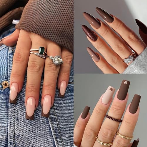 AILLSA Dark Chocolate Brown Gel Nail Polish Soak Off UV LED 0.5 Fl Oz