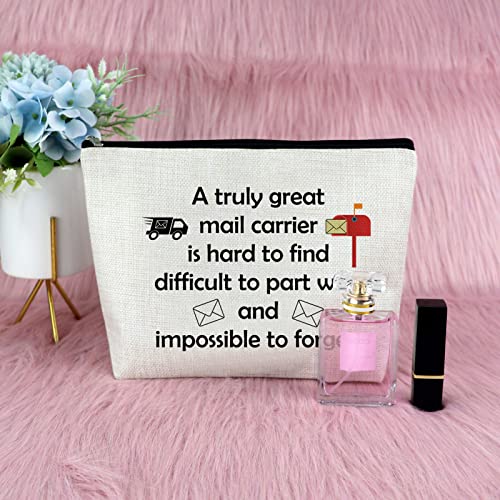 Mail Carrier Appreciation Makeup Bag - Postal Worker Gift Pouch