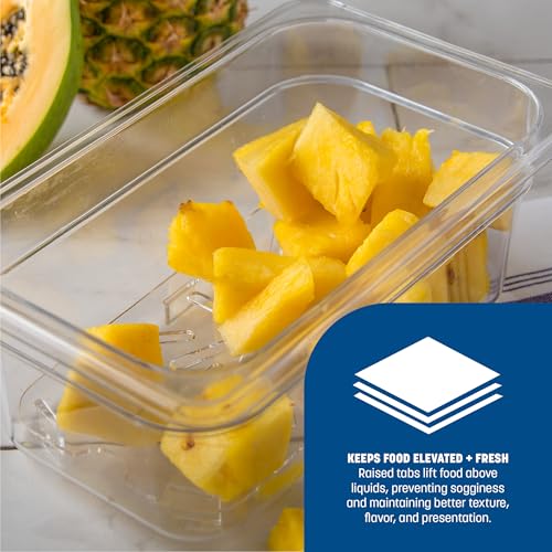 Clear Plastic Drain Shelf for 1/4 Size Food Pan - Carlisle
