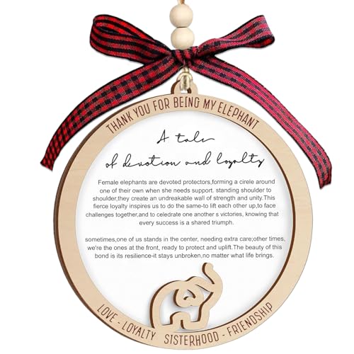 Elephant Ornament for Sisterhood & Friendship - Meaningful Gift