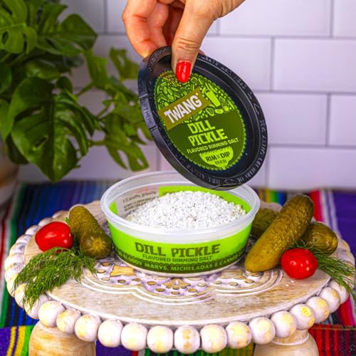 Twang Dill Pickle Rimming Salt - 4oz Pack for Cocktails & Mocktails