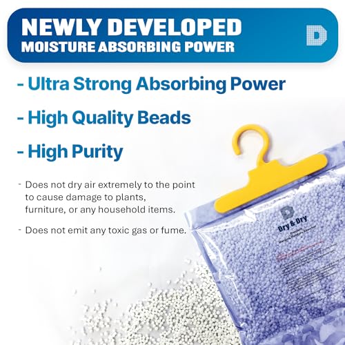 Dry & Dry 2 Packs Moisture Absorbers - 7 Oz Small Dehumidifiers for Home