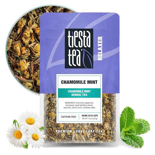 Chamomile Mint Herbal Tea - Premium Loose Leaf Pouch for 25 Cups