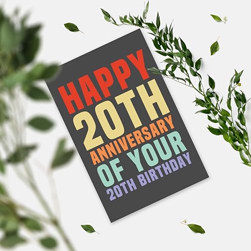 Witty 40th Birthday Card for Men & Women - Unique Gift Idea