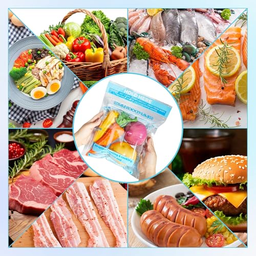 USEAMIE Microwave Steam Cooking Bags - 20 Pcs Zipper Steamer Pouches