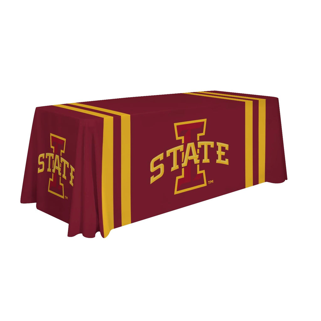 Victory Corps Iowa State Cyclones College Sports Printed Table Throw - NCAA Licensed - Polyester - School Tablecloth (Red) (6' Draped)