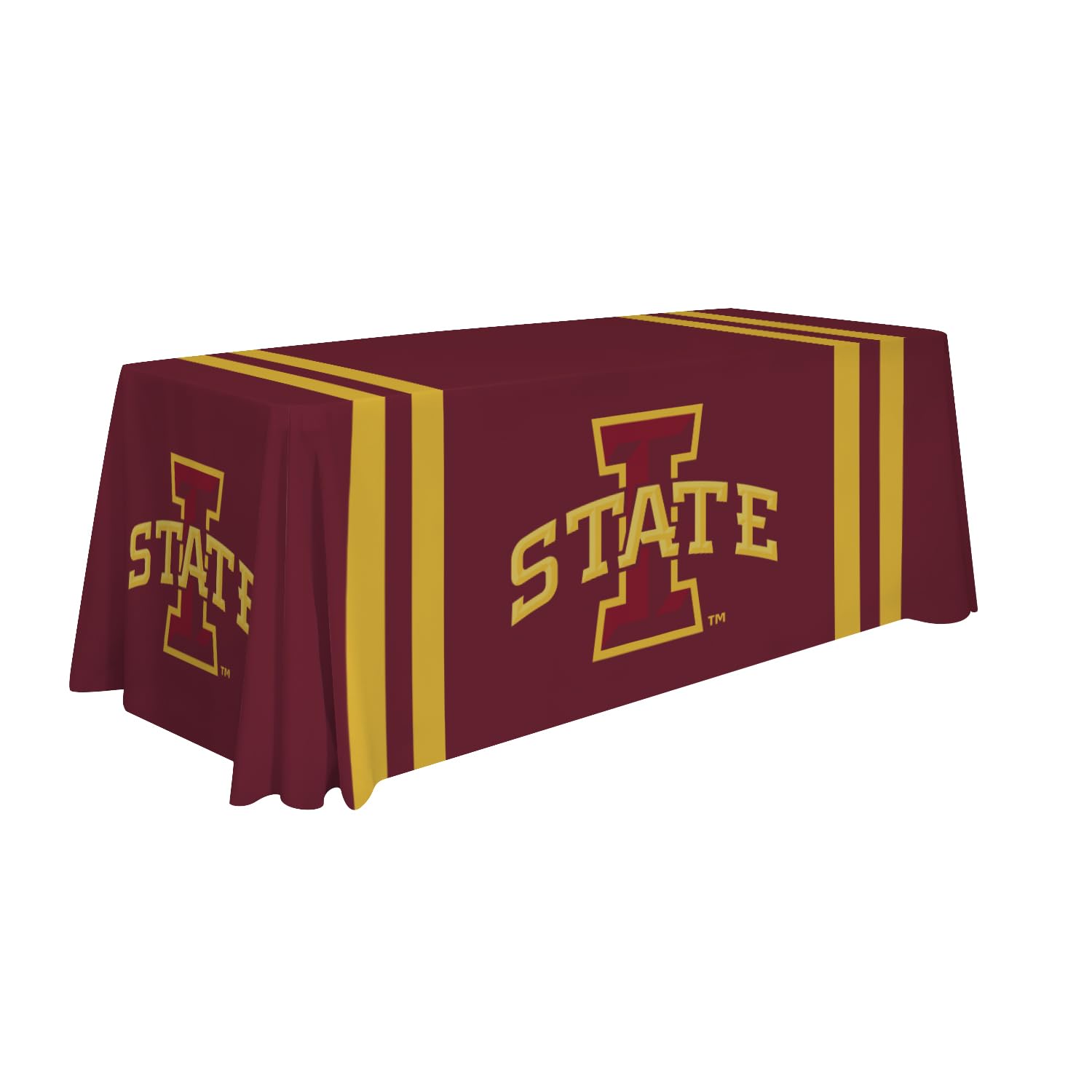Victory Corps Iowa State Cyclones College Sports Printed Table Throw - NCAA Licensed - Polyester - School Tablecloth (Red) (6' Draped)