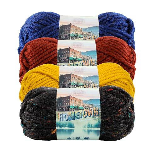 Lion Brand Hometown Super Bulky Yarn - Arcade Pack of 4 Skeins
