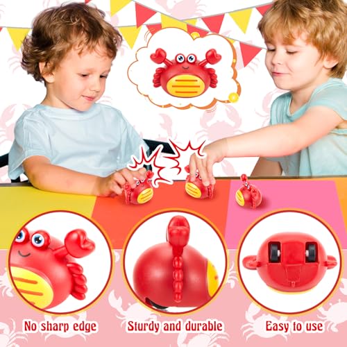 Civaner 6 Pack Mini Crab Pull Back Toy Cars for Kids