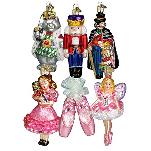 Nutcracker Suite Keepsake Glass Ornament Set - Handcrafted Holiday Collection