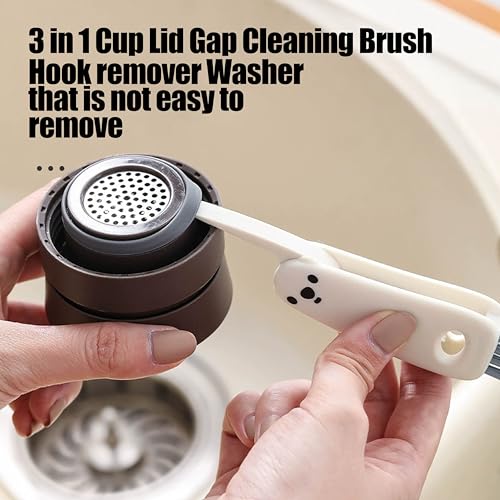 3-in-1 Cup Lid Gap Cleaning Brush for Kitchenware - LEKAYIHU