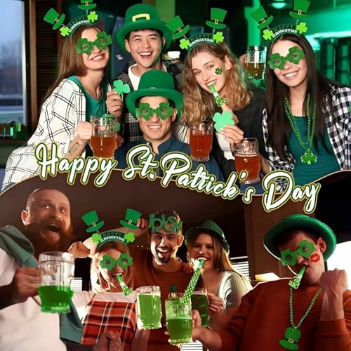 St. Patrick's Day Leprechaun Headband Bopper Set - 2 Pack