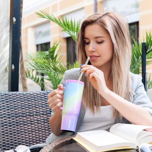 Corkcicle 40 oz Straw Replacement - Reusable BPA-Free Plastic Set