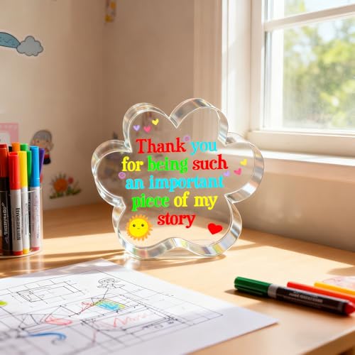 Teacher Appreciation Plaque for Daycare Teachers - Floral Design