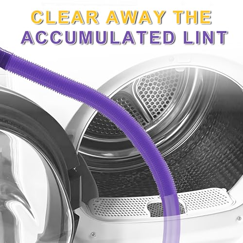 Dyson-Compatible Dryer Vent Cleaner Kit with Lint Vacuum Adapter