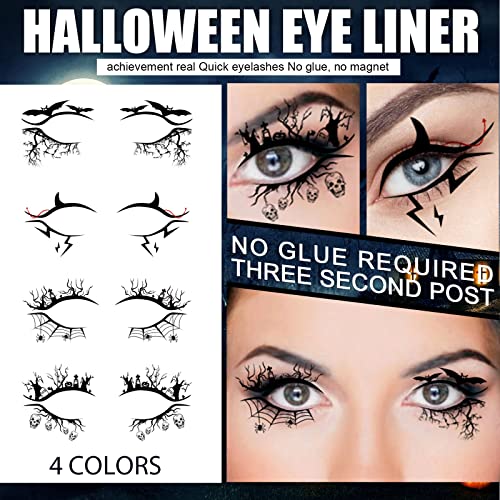Furimuk Halloween Eyeshadow Stickers & Temporary Tattoos Set