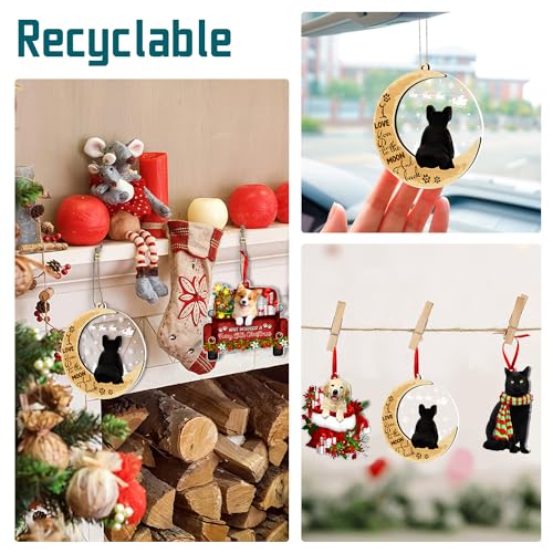 French Bulldog Christmas Ornament - 2 Layer Wood & Acrylic