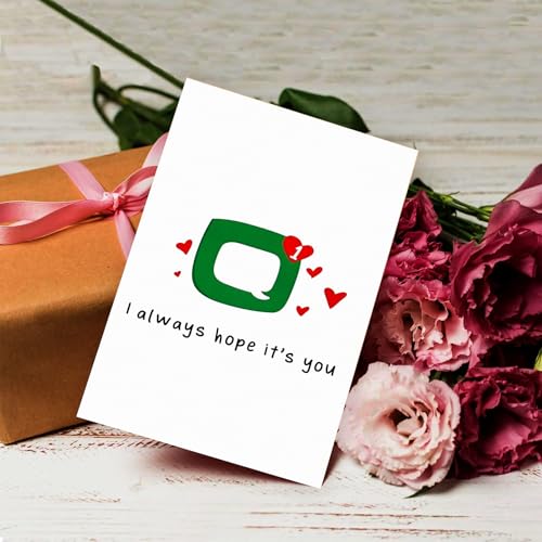 Kongwa Romantic Greeting Card for Couples - Cute Anniversary and Easter Card