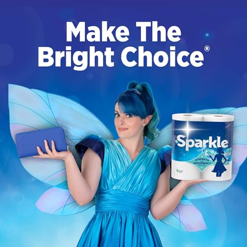 Sparkle Pick-A-Size Paper Towels, Spirited Prints - 2 Double Rolls