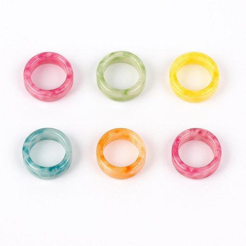 Napkin Rings Holder or Party Decoration, Dinning Table, Everyday, Family Gatherings - A Great Tabletop Décor (Multi, Pack of 12)