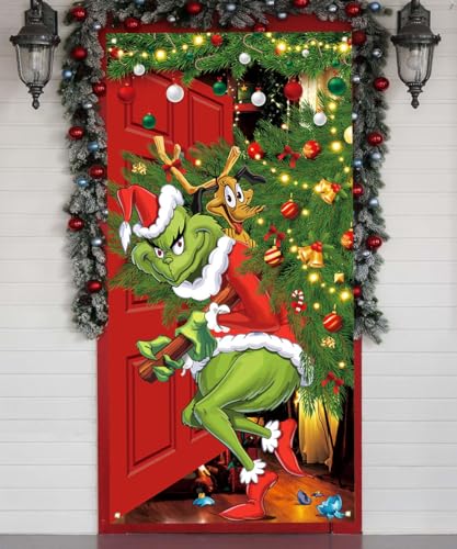 Christmas Banner 71x35in Holiday Party Home Decor for Festive Events