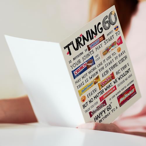 Funny 60th Birthday Card for Him/Her - Unique Gift Idea