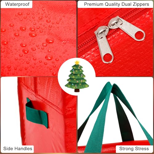 KRYSTY Christmas Tree Storage Bag for 7.5 Ft Trees - Waterproof & Durable