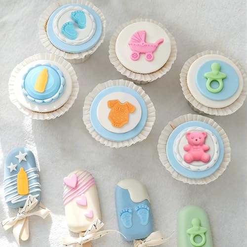 JOERSH Baby Shower Chocolate Molds Set of 2 - 60 Cavity Silicone