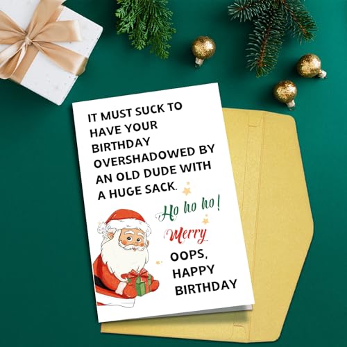 Funny Christmas Birthday Card for Him or Her - Goroar