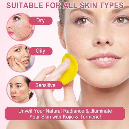 Turmeric Kojic Acid Cleansing Pads 80 PCS - Gentle Exfoliating Face Wipes
