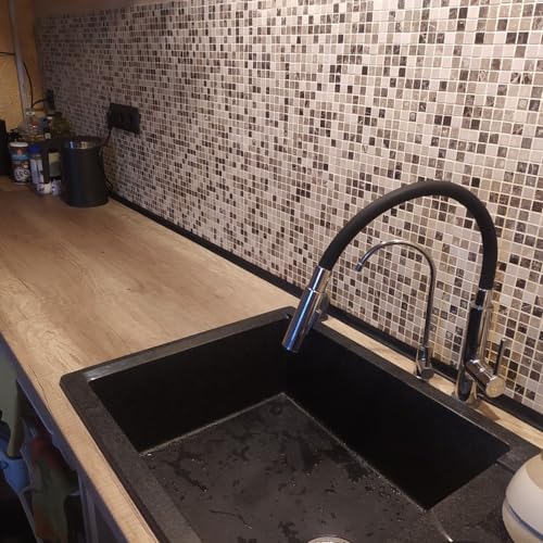 39 Inch Black Silicone Water Guard for Kitchen Sink - Splash & Leak Barrier