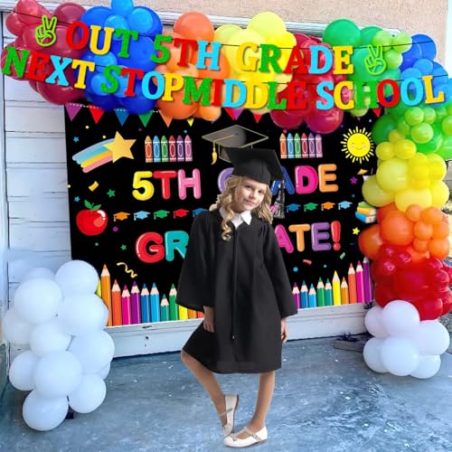 5th Grade Graduation Banner - Next Stop Middle School Decorations