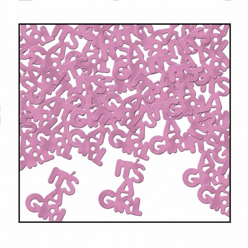 It's a Girl Fanci-Fetti Confetti - Pink Baby Shower Decorations