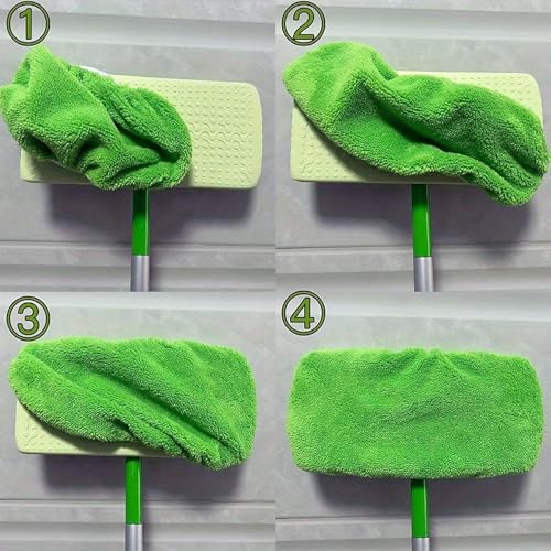 6-Pack Reusable Coral Fleece Mop Pads for Swiffer Mops – Washable Wet & Dry Microfiber Cleaning Cloths