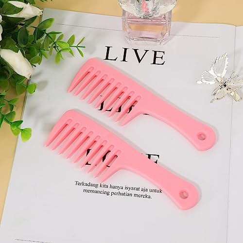 Mozeat Lens Mini Wide Tooth Hair Comb - 2 Pcs Travel Detangling Combs