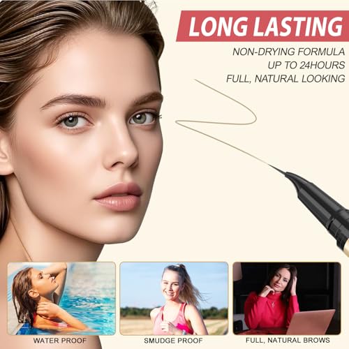 LAVONE 2-in-1 Waterproof Microblading Eyebrow Pen & Precise Brow Pencil Blonde